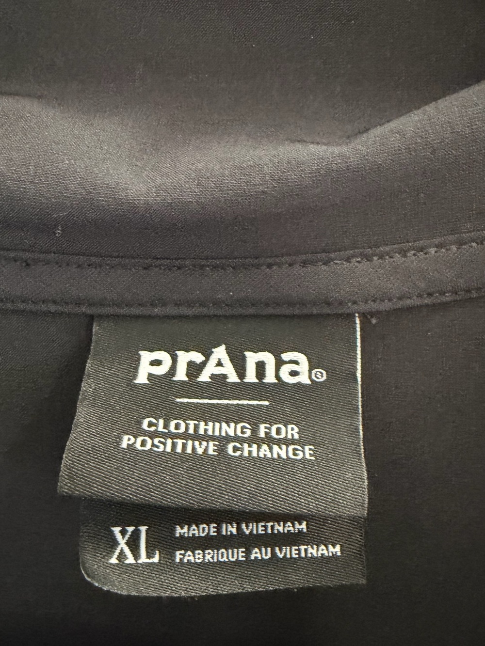prAna Railay Pullover Black Quarter Zip Size XL Style 1970411 - Picture 7 of 7